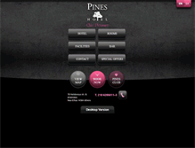 Tablet Screenshot of hotelpines.com